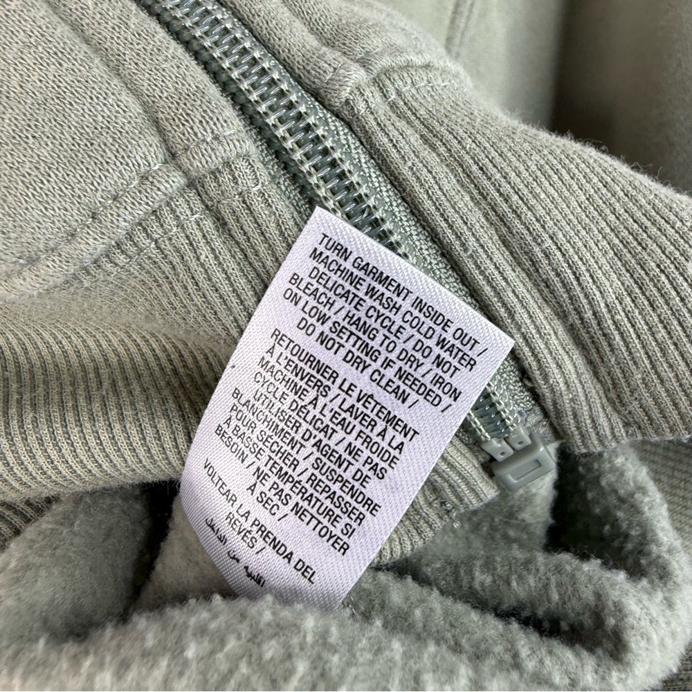 Ardene cropped sweater hoodie Olive Green Women's Cropped Hoodie Jacket - Picture 12 of 13
